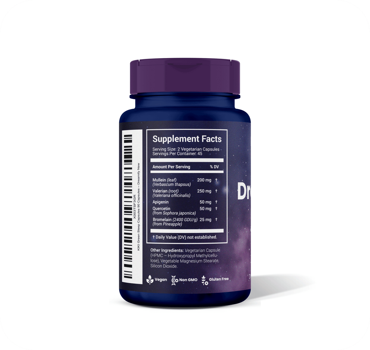 Dreamify - Sleep Supplement with Apigenin, Valerian Root & Mullein Leaf