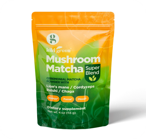 Mushroom Matcha 4 Oz  KIKI Green