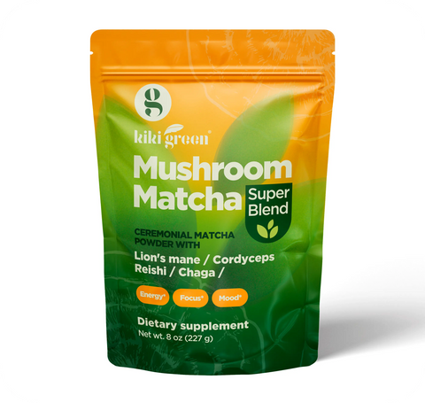 Mushroom Matcha 8 Oz  KIKI Green