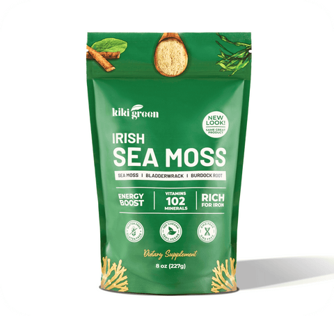 Irish Sea Moss with Bladderwrack & Burdock Root  KIKI Green