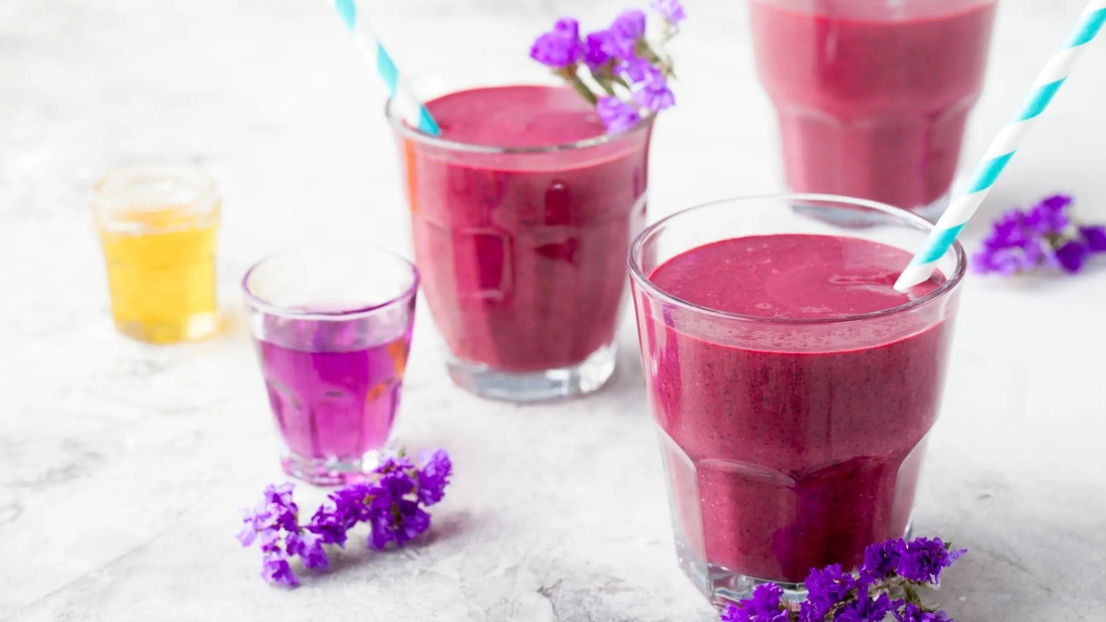 Preparing Elderberry and Sea Moss Smoothie