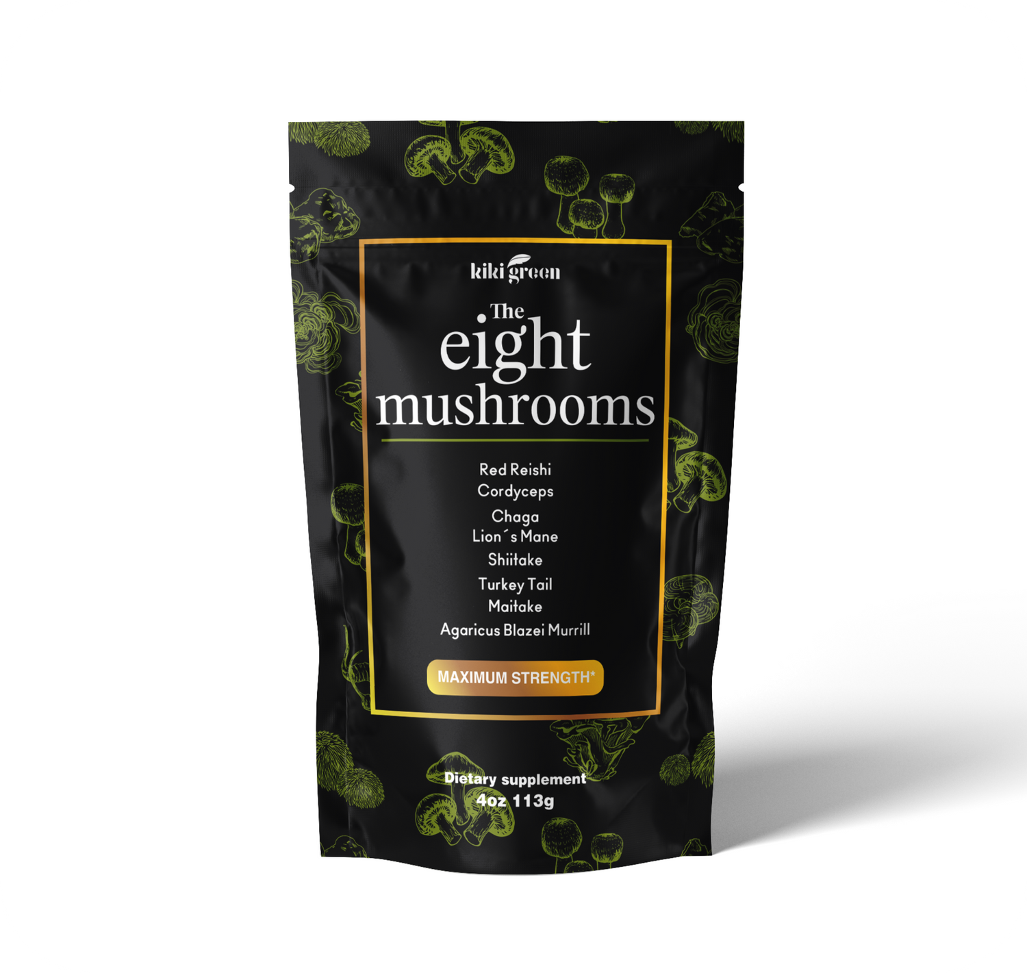 Eight Mushrooms Powder  KIKI Green