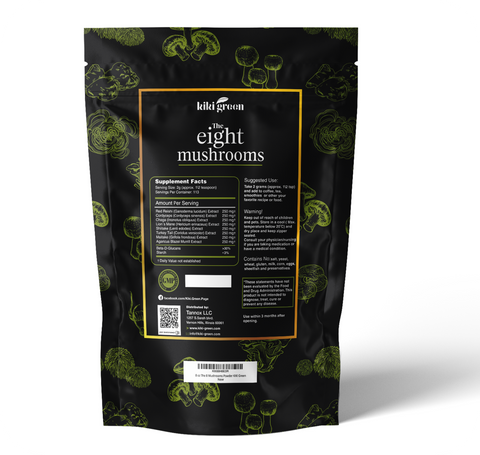 Eight Mushrooms Powder 8 Oz