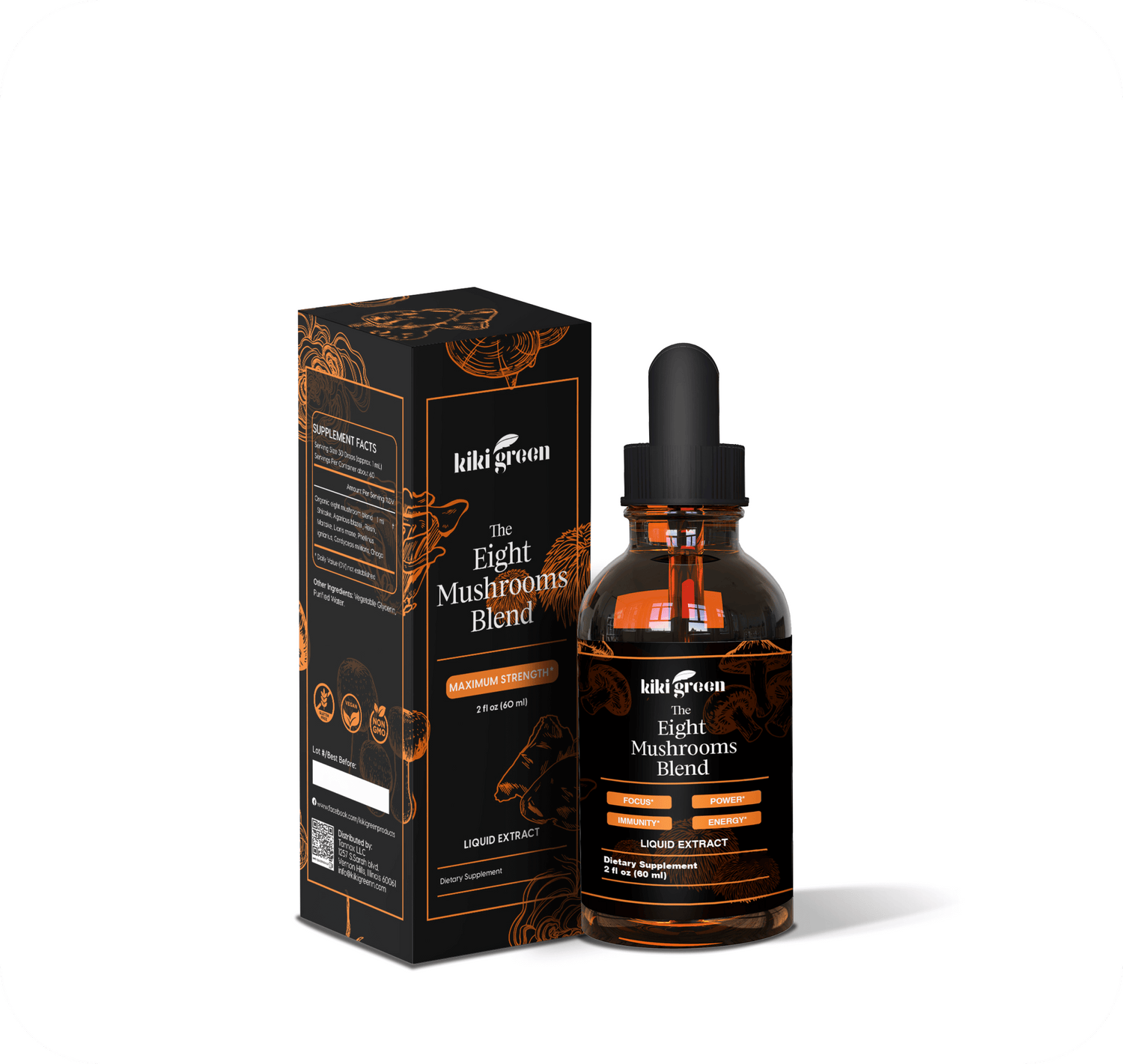 Liquid Eight Mushrooms  KIKI Green