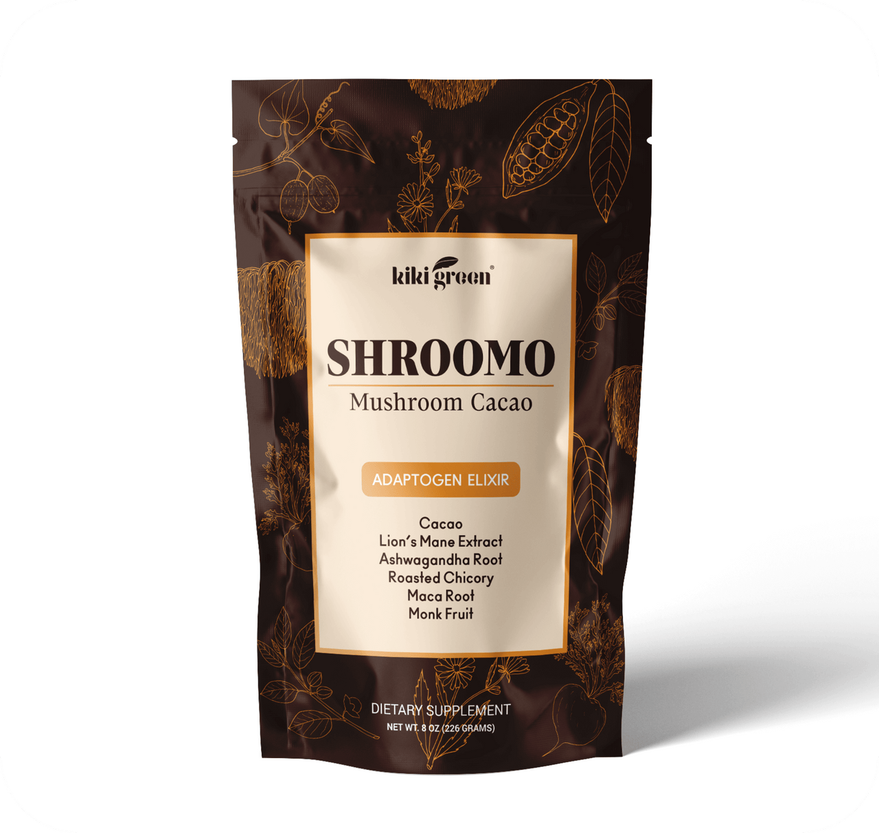 SHROOMO - Mushroom Cacao for Mental Clarity, Focus and Energy 8 Oz
