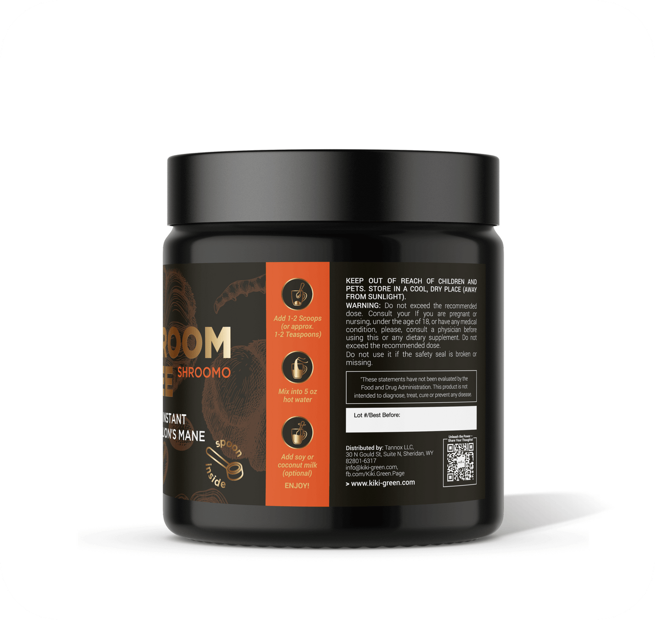 Mushroom Coffee - Arabica Coffee Instant with Reishi, Chaga & Lion's Mane