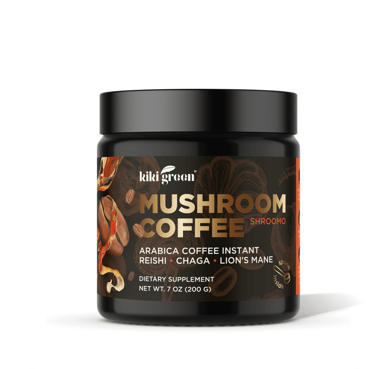 Mushroom Coffee - Arabica Coffee Instant with Reishi, Chaga & Lion's Mane