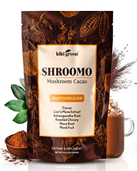 Thumbnail for SHROOMO - Mushroom Cacao Adaptogen with Lions Mane, Mushroom Coffee Alternative, Superfood for Mental Clarity, Focus and Energy 8 Oz, by KIKI Green